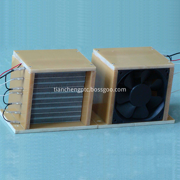 Air heater including a fan Air heater including a fan