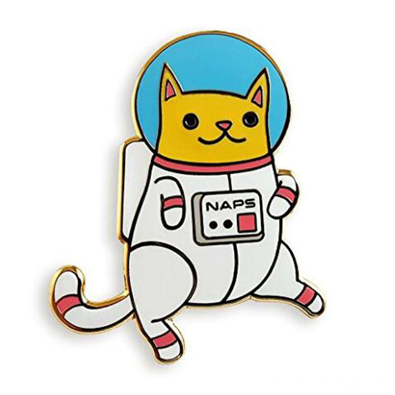 Astro Cat Enamel Lapel Pin Astro Cat Enamel Lapel Pin