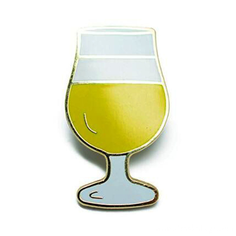 Craft Beer Tulip Glass Hard Enamel Lapel Pin Craft Beer Tulip Glass Hard Enamel Lapel Pin